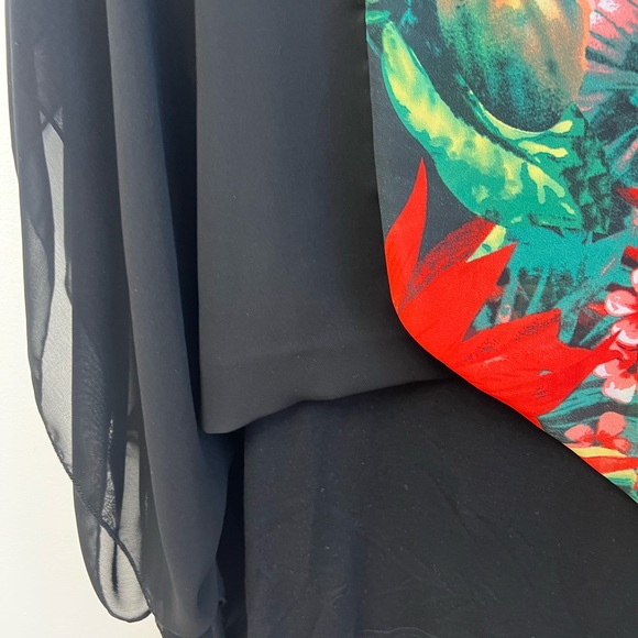 French Riviera Punch flowy kimono blouse Xl - Picture 4 of 5